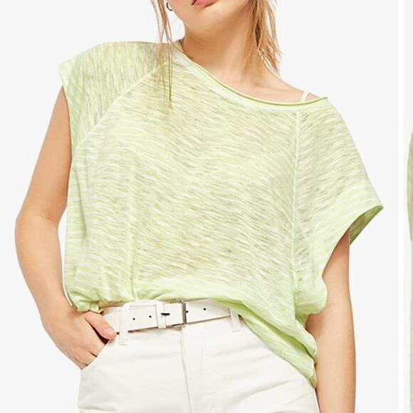 NWT free people neon line combo women’s top - Picture 1 of 8